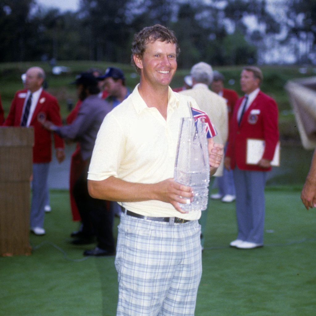PONTE VEDRA BEACH, FL: Sandy Lyle at the 1987 THE PLAYERS Championship at TPC Sawgrass in Ponte Vedra Beach, Florida. (Photo by Michael O'Bryon/PGA TOUR)